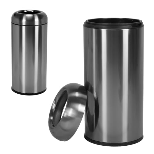 16 Gallon Stainless Steel Garbage Can with Detachable Lid