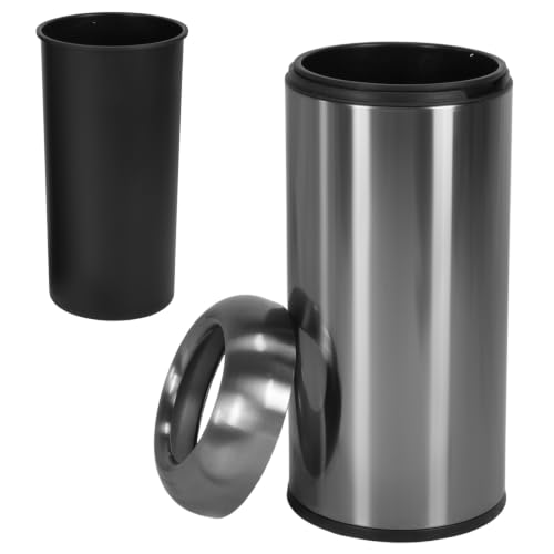 16 Gallon Stainless Steel Garbage Can with Detachable Lid