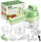 4 in 1 Handheld Electric Vegetable Cutter, Multi Blade Vegetable Chopper