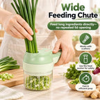 4 in 1 Handheld Electric Vegetable Cutter, Multi Blade Vegetable Chopper