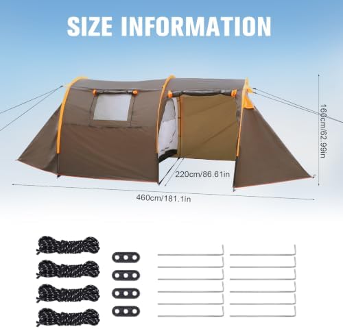 Generic Portable Camping Bikepacking Tent 2 Person Waterproof Shelter