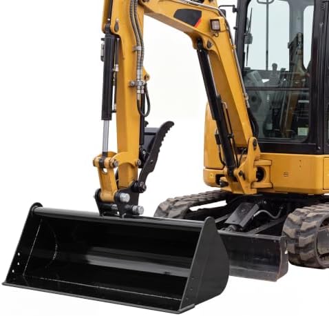 Generic Plain Mud Bucket Grading Attachment with Pins for Mini Excavators