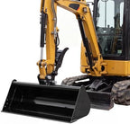 Generic Plain Mud Bucket Grading Attachment with Pins for Mini Excavators