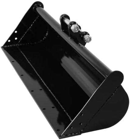 Generic Plain Mud Bucket Grading Attachment with Pins for Mini Excavators