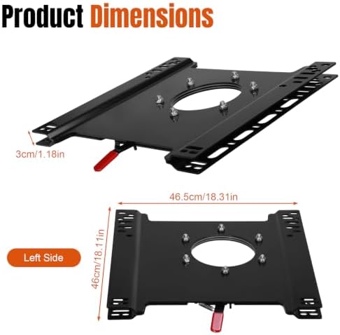 Generic for Sprinter T5/T6 Transit Swivel Seat Base 360° Rotating Mount