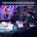U5 4-in-1 Mini Projector with WiFi and Bluetooth,Games+Karaoke+Speaker
