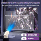 U5 4-in-1 Mini Projector with WiFi and Bluetooth,Games+Karaoke+Speaker