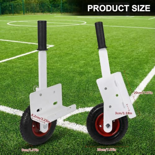 Generic Football Goal Dolly Casters Heavy Duty Wheel Set for Portable Goals