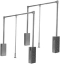 Generic 2 Pack Soft-Close Wardrobe Lift Rail Organizer Adjustable Width