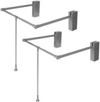 Generic 2 Pack Soft-Close Wardrobe Lift Rail Organizer Adjustable Width