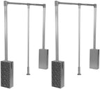 Generic 2 Pack Soft-Close Wardrobe Lift Rail Organizer Adjustable Width