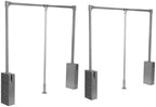 Generic 2 Pack Soft-Close Wardrobe Lift Rail Organizer Adjustable Width