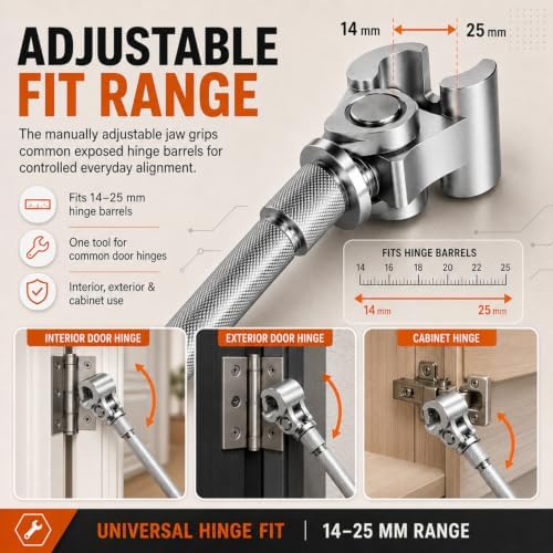 Universal Adjustable Door Hinge Wrench, 2027 New Door Hinge Adjustment Tool