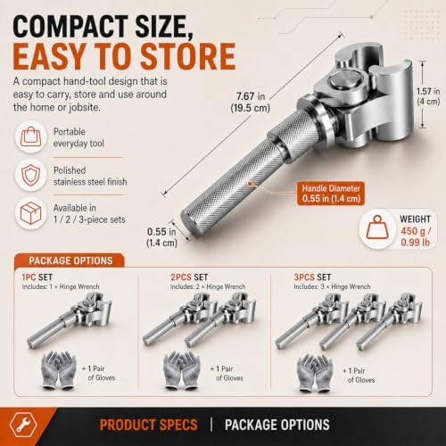Universal Adjustable Door Hinge Wrench, 2027 New Door Hinge Adjustment Tool