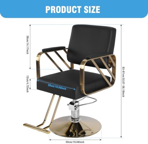 Barber Chair Capacity 420 Lbs Hairdresser Salon Chair with Heavy