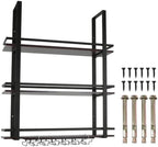 3 Tier Wall Mounted Liquor Bottles Floating Shelves Display Rack