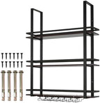 3 Tier Wall Mounted Liquor Bottles Floating Shelves Display Rack