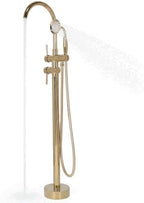 Generic High Flow Freestanding Tub Filler with Hand Sprayer