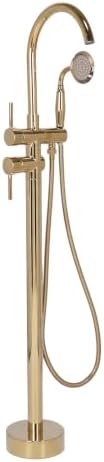 Generic High Flow Freestanding Tub Filler with Hand Sprayer