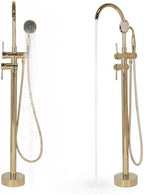 Generic High Flow Freestanding Tub Filler with Hand Sprayer