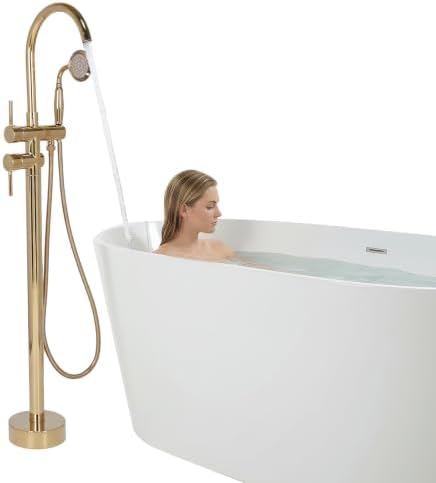 Generic High Flow Freestanding Tub Filler with Hand Sprayer