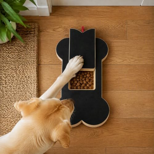Wooden Dog Nail Scratch Board with Treat Box