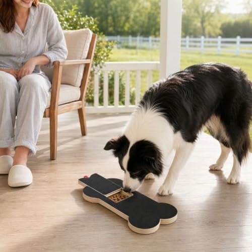 Wooden Dog Nail Scratch Board with Treat Box