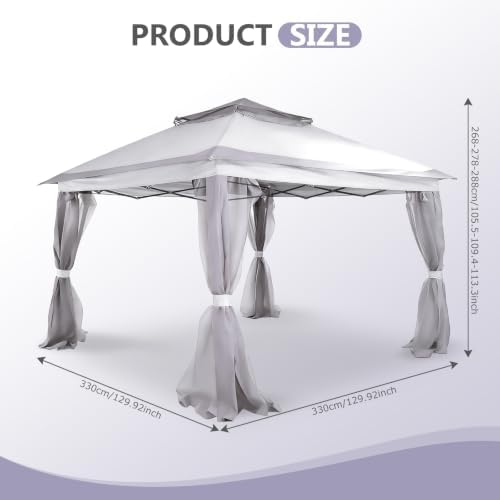 10x10ft One-Push Setup Shelter Gazebo