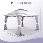 10x10ft One-Push Setup Shelter Gazebo