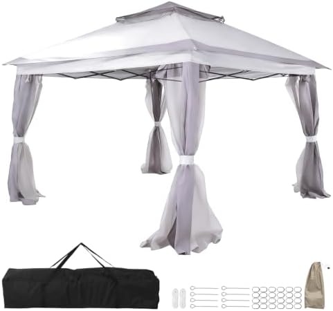 10x10ft One-Push Setup Shelter Gazebo