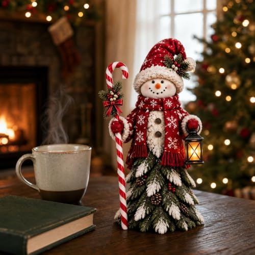 Enchanted Christmas Figurine, Vintage Resin Witch Statue with Cauldorn