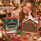 Christmas Squishies Advent Calendar 24 Days, Cute Squishy Slow Rising Stress Relief Toys, Unique Desktop Christmas Decorations & Ornaments for Home, Office, Winter Countdown Gift Mystery Box