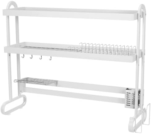 Stainless Steel Dish Drainer with Utensil Holder