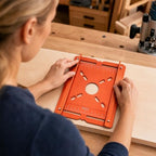 Router Slotting Guide Bracket, Precision Aluminum Alloy Woodworking Jig