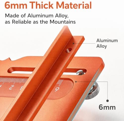 Router Slotting Guide Bracket, Precision Aluminum Alloy Woodworking Jig