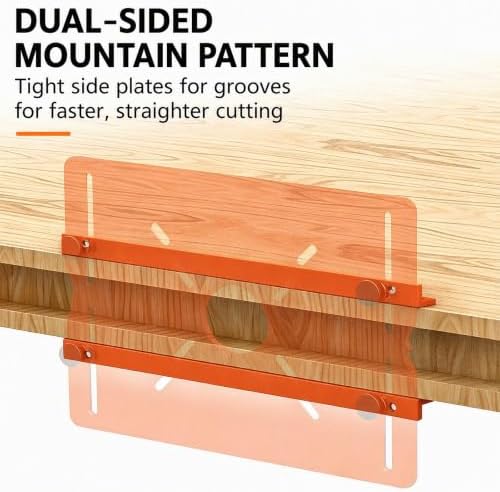 Router Slotting Guide Bracket, Precision Aluminum Alloy Woodworking Jig