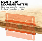 Router Slotting Guide Bracket, Precision Aluminum Alloy Woodworking Jig