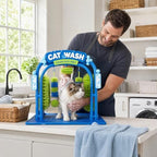 Interactive Cat Wash Toy & Self Grooming Station, Cat Car Wash Scratcher