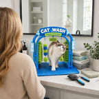 Interactive Cat Wash Toy & Self Grooming Station, Cat Car Wash Scratcher