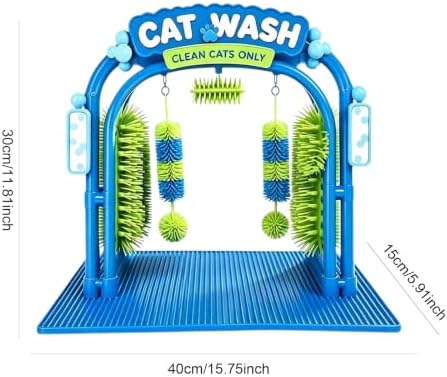 Interactive Cat Wash Toy & Self Grooming Station, Cat Car Wash Scratcher