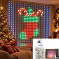 Smart Curtain Lights with App Control, DIY Window Hanging Decor，Ball 8×8 Ft