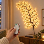 Willow Vine Lights for Wall, Enchanted Willow Vine Lights with Remote，7.5FT