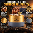 Novira Firenest Portable Brass Alcohol Stove