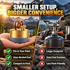 Novira Firenest Portable Brass Alcohol Stove