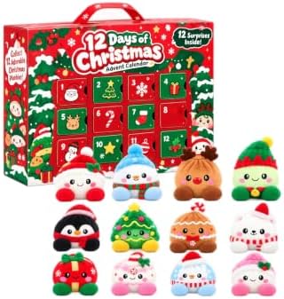 Plush Stuffed Dumpling Squishies, Christmas Dumpling Advent Calendar 2026