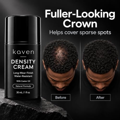 Kaven Density Cream for Thinning Hair, Black