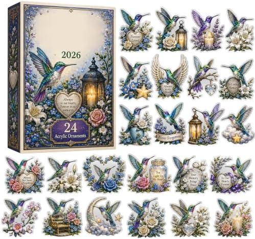 Animal Advent Calendar 2026, 2D Acrylic Christmas Countdown Calendar, #T
