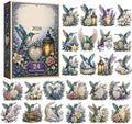 Animal Advent Calendar 2026, 2D Acrylic Christmas Countdown Calendar, #T