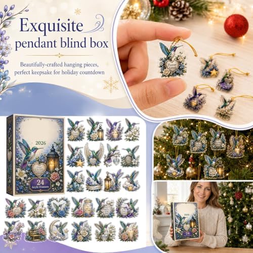 Animal Advent Calendar 2026, 2D Acrylic Christmas Countdown Calendar, #T