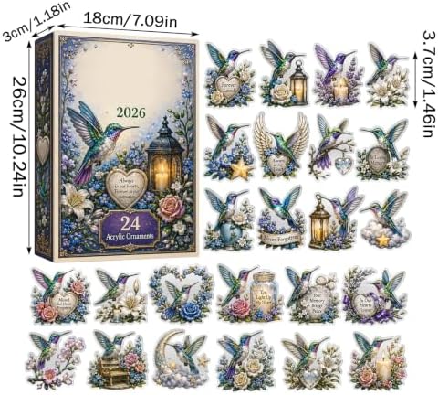 Animal Advent Calendar 2026, 2D Acrylic Christmas Countdown Calendar, #T
